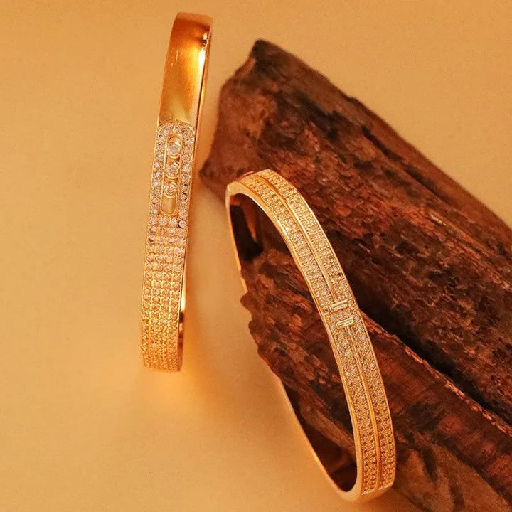 Exquisite Copper Micro-Inlaid Bracelets - Real Gold Plated with Zirconium Accents - themiraclebrands.com