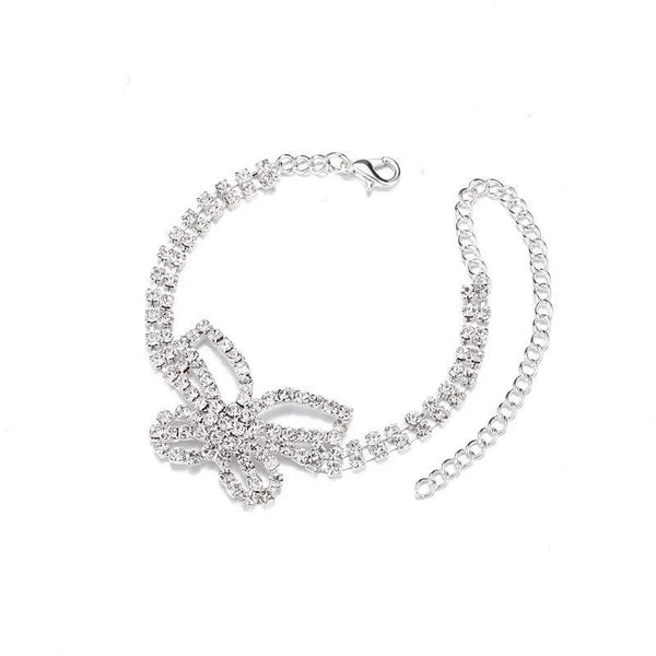 Full Diamond Butterfly Feet Chain - themiraclebrands.com