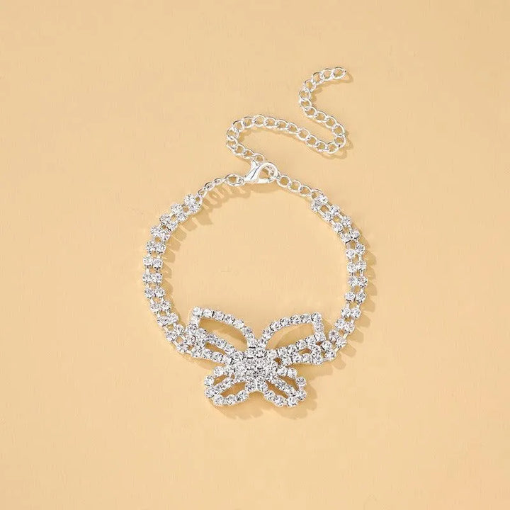 Full Diamond Butterfly Feet Chain - themiraclebrands.com