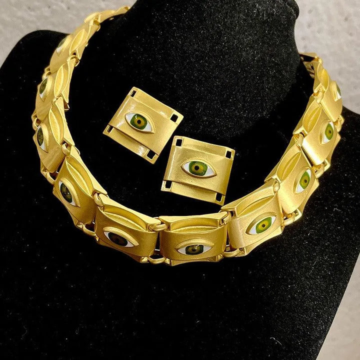 Golden Square Eyes Spliced Neckchain - themiraclebrands.store