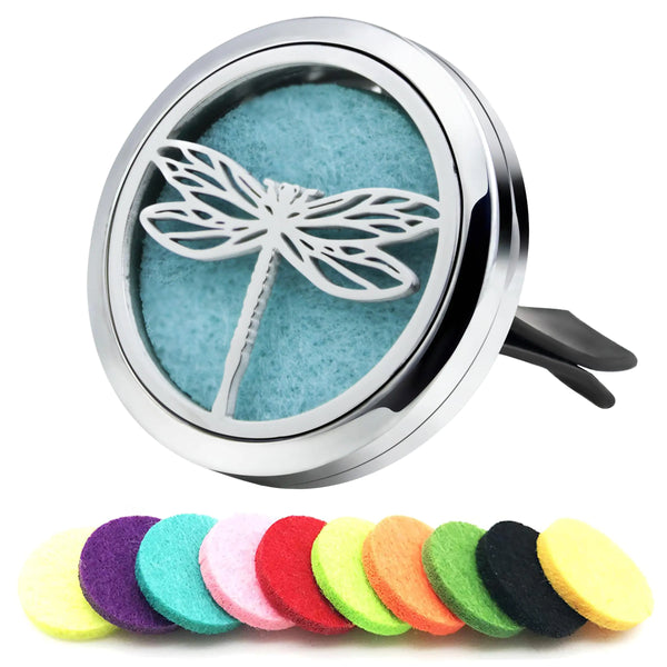 BreezeBliss Dragonfly Car Vent Clip - Essential Oil Aroma Diffuser