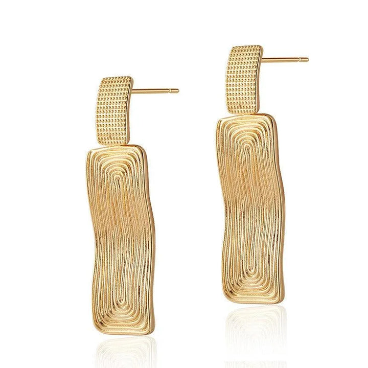 Irregular Geometric Square Earrings - themiraclebrands.com