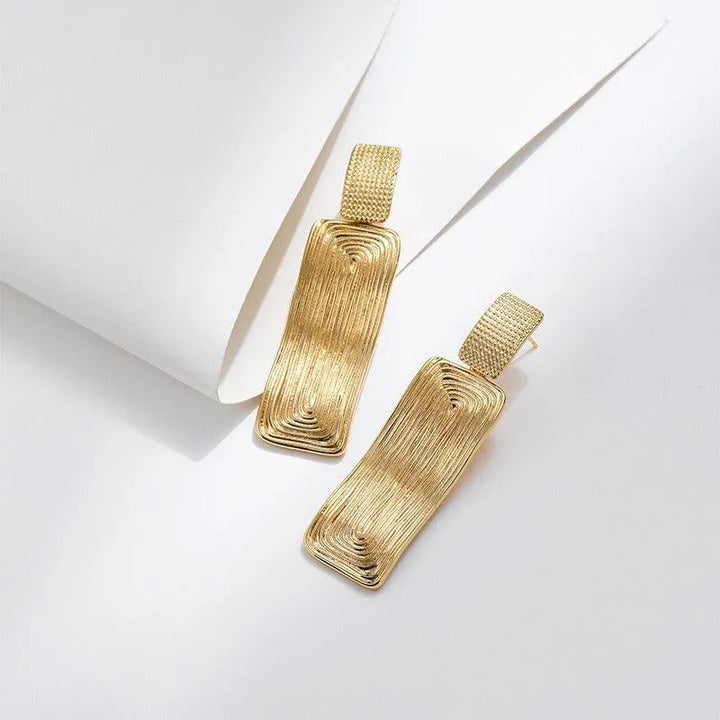 Irregular Geometric Square Earrings - themiraclebrands.com