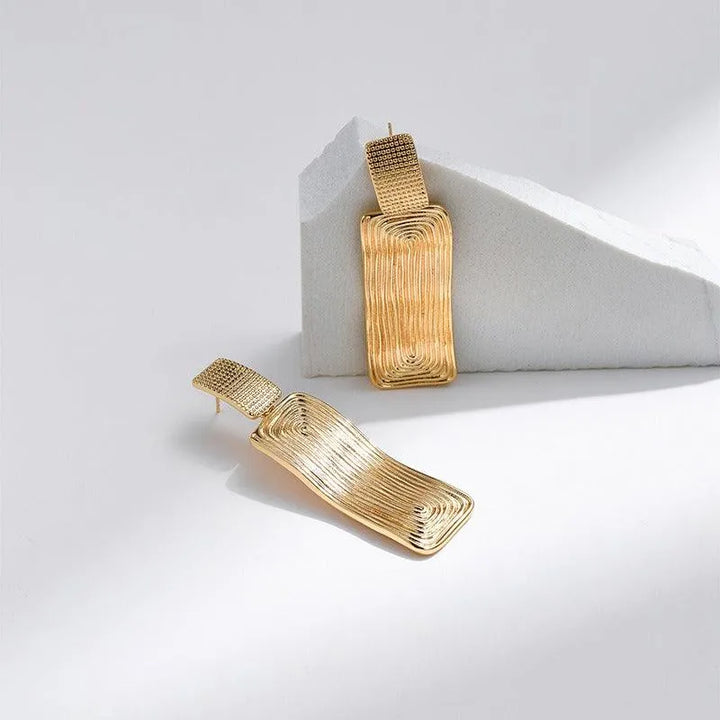 Irregular Geometric Square Earrings - themiraclebrands.com