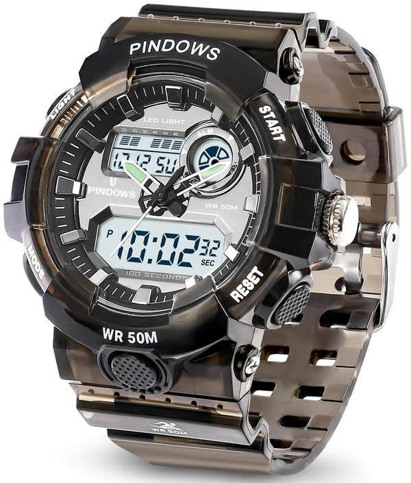 PINIDOUS Women’s Digital Sports Watch Waterproof LED