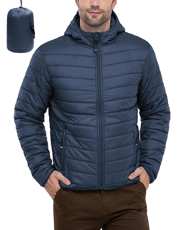 33000ft Men's Lite Insulated Hooded Puffer