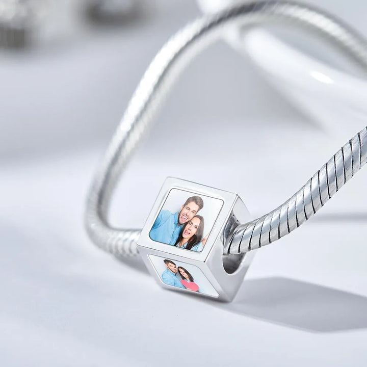 Personalized Four-Sided Copper Charm: Custom Photo Gift for Women - themiraclebrands.com