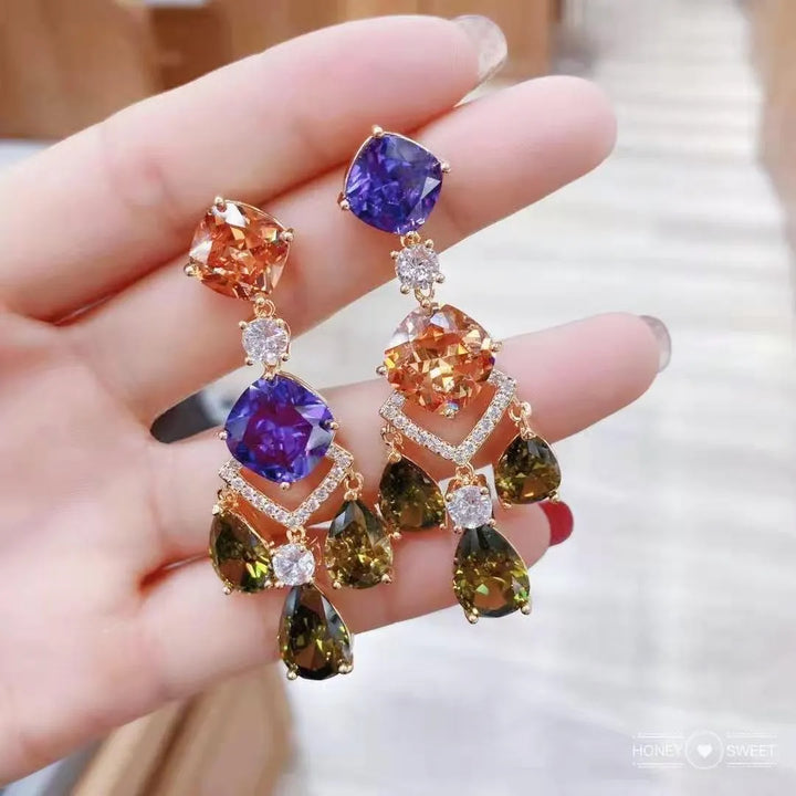 Personalized Gemstone Earrings for Women - themiraclebrands.store