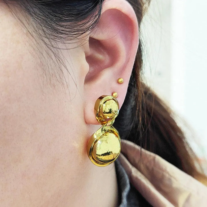 Small Luxurious Double Ball Earrings for Women - themiraclebrands.com