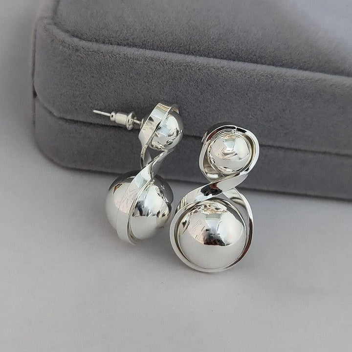 Small Luxurious Double Ball Earrings for Women - themiraclebrands.com