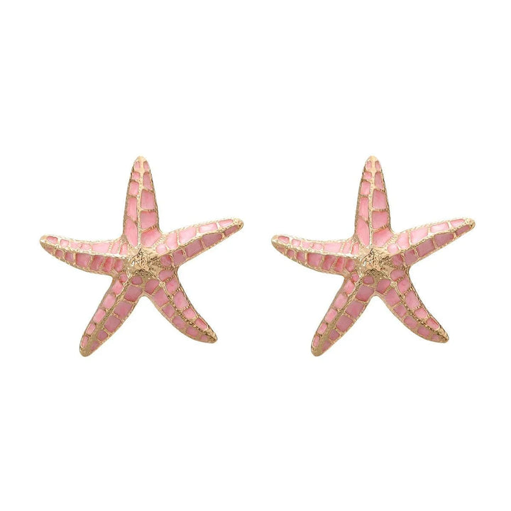 Starfish Drip Oil Earrings - themiraclebrands.com