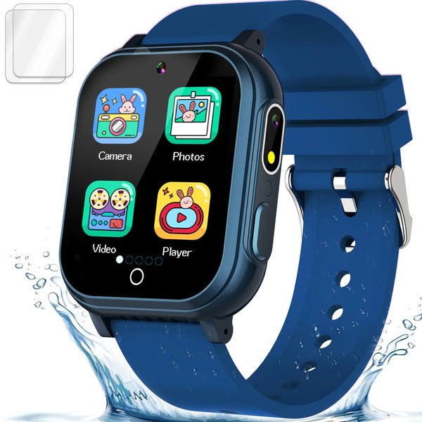 Kids Smart Watch IP67 Games & Camera – Blue