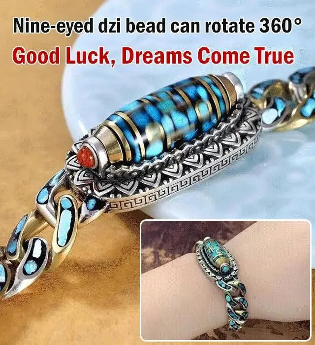 Turquoise Dzi Bead Bracelet - themiraclebrands.store