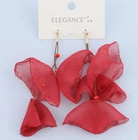 Long Vintage Flower Pearl Earrings | Petal Fashion Earrings - themiraclebrands.com