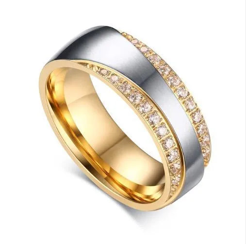 Vnox Wedding Rings for Women Men | Promise Lover Valentine's Day Gift - themiraclebrands.com