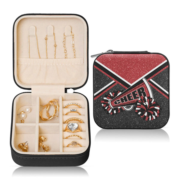 Cheerleader Compact Jewelry Organizer - Winered